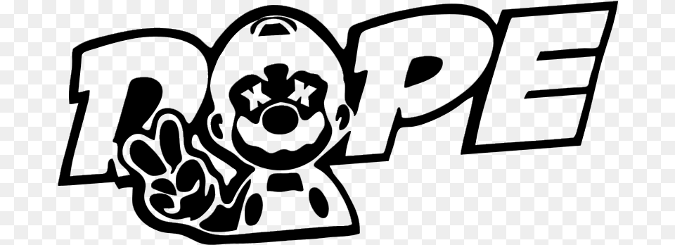 Dope Mario Dope Decal, Gray Free Transparent Png