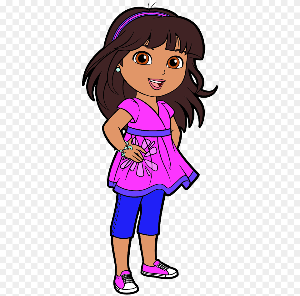 Dora And Friends Clipart Cartoon Clip Art, Book, Comics, Publication, Baby Free Png