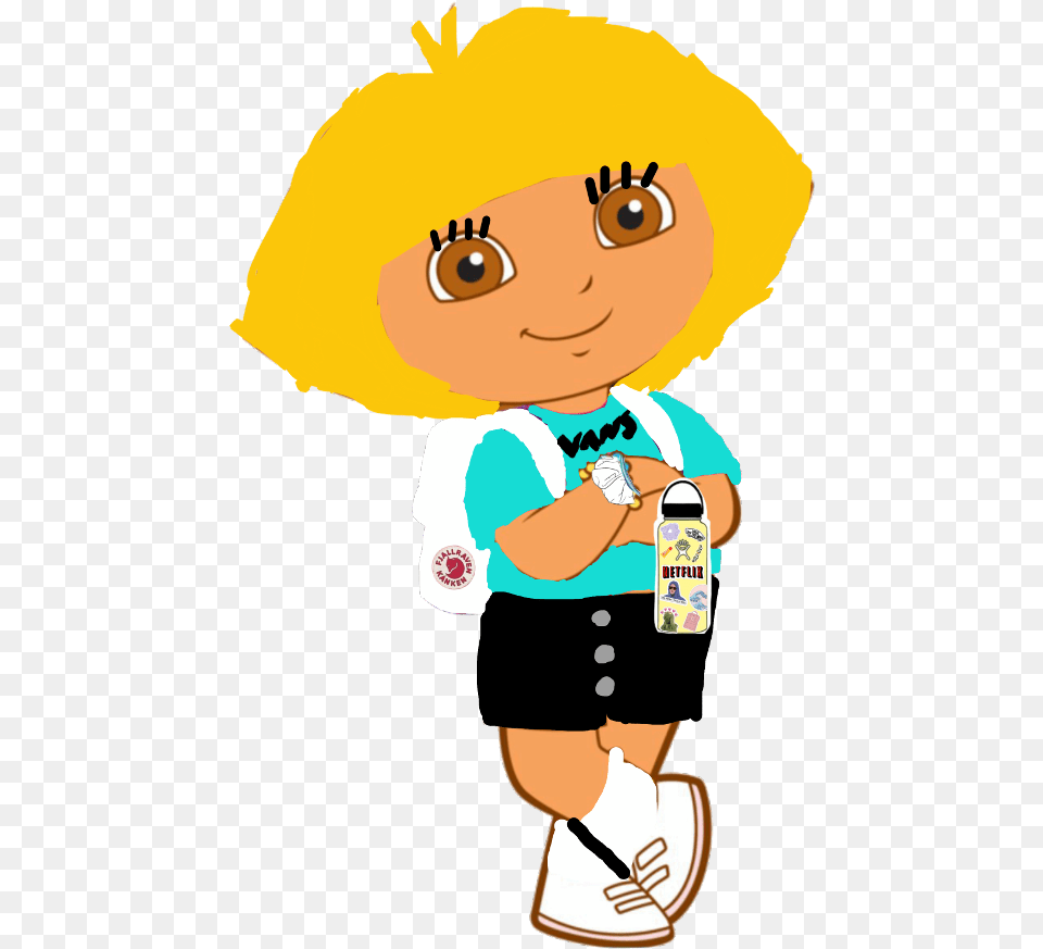 Dora As A Vsco Girl Dora As A Vsco Girl, Cleaning, Person, Face, Head Free Png Download