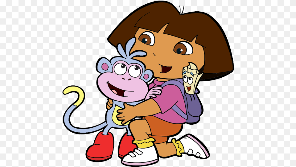 Dora Boots And The Map, Cartoon, Face, Head, Person Free Png