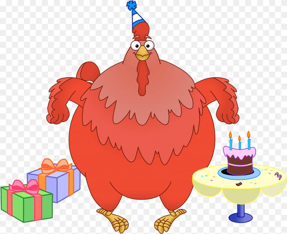 Dora Character Big Red Chicken Birthday Presents, Birthday Cake, Cake, Cream, Dessert Free Png