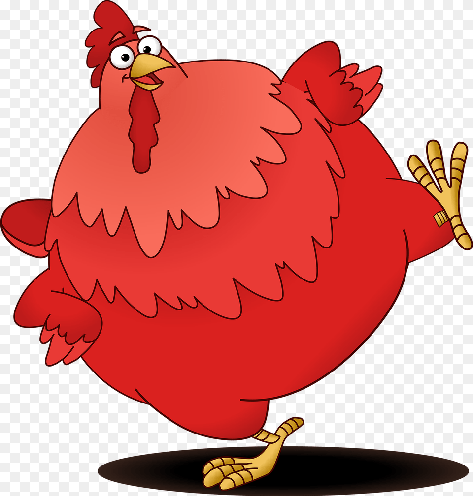 Dora The Explorer Big Red Chicken Character Dancing Red Chicken, Animal, Beak, Bird, Baby Free Png Download