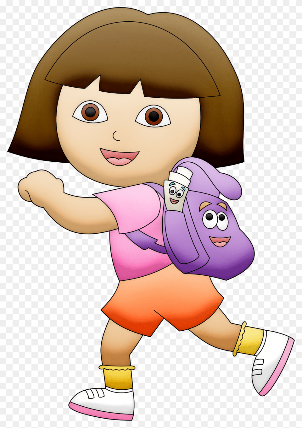 Dora The Explorer Clipart Dora The Explorer Clip Art, Baby, Person, Face, Head Free Png