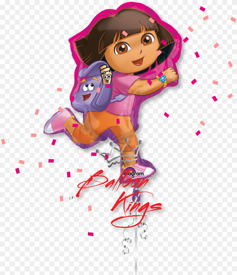 Dora The Explorer Dora Balloons, Purple, Book, Comics, Publication Free Png