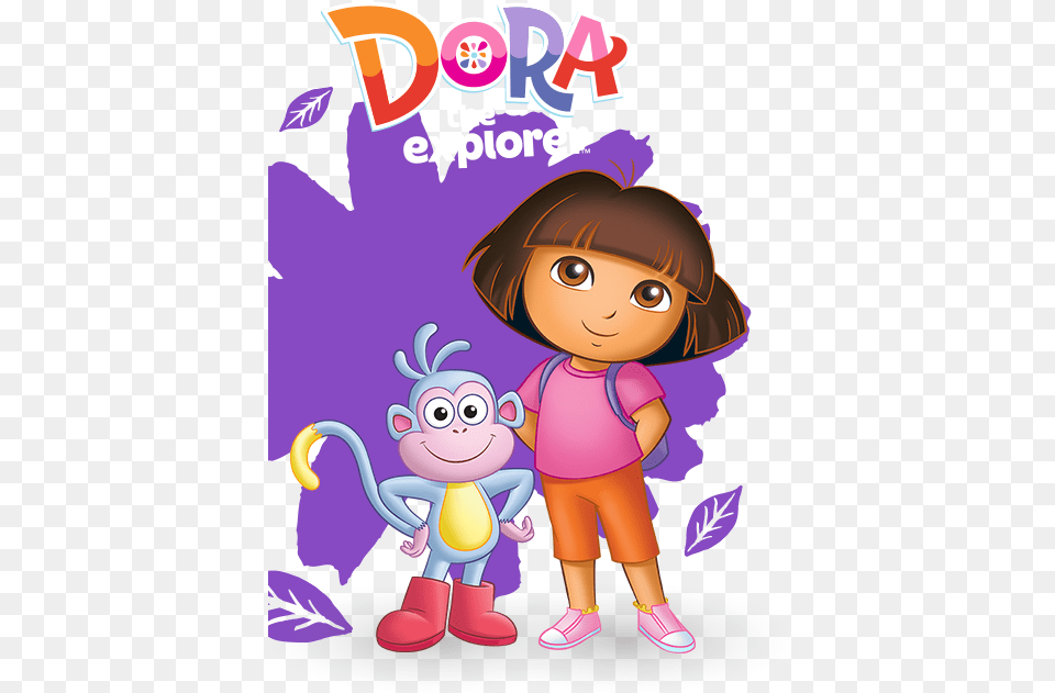 Dora The Explorer Dora Boots Benny Isa, Book, Comics, Publication, Purple Free Transparent Png