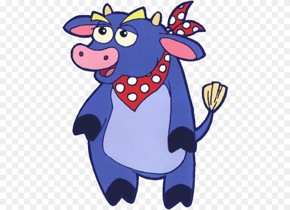 Dora The Explorer Dora The Explorer The Cow, Applique, Pattern, Cartoon, Animal Free Transparent Png