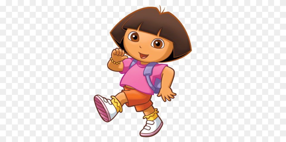 Dora The Explorer Explore, Baby, Person, Cartoon, Face Free Png