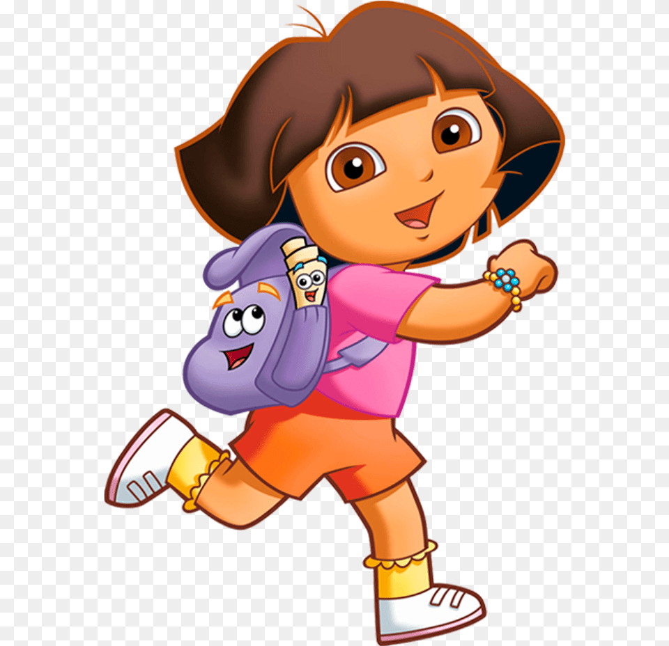 Dora The Explorer Leaving House, Book, Comics, Publication, Cartoon Free Png Download