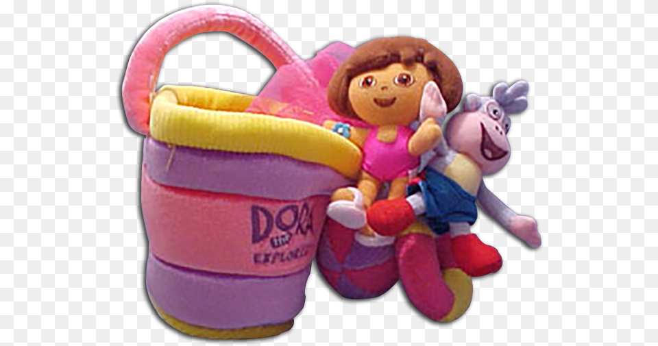 Dora The Explorer Playsets And Activity Toys Dora The Explorer Pink Yellow Bathing Suit, Doll, Plush, Toy, Face Png