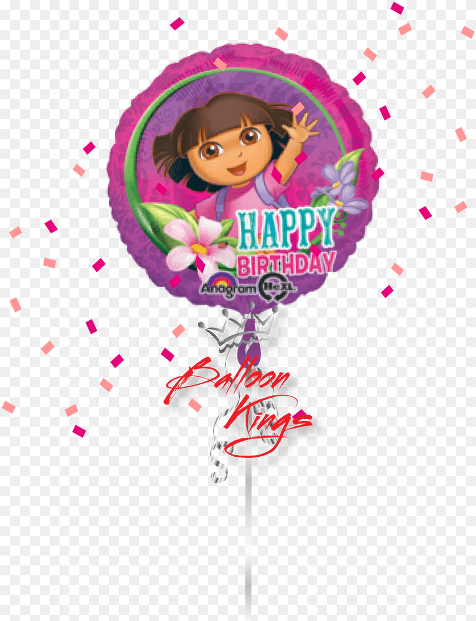 Dora The Explorer Round 5th Happy Birthday Cartoon Dora, Food, Sweets, Candy, Balloon Free Transparent Png