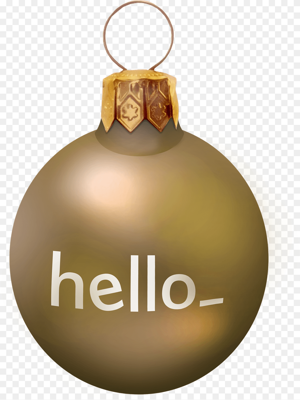 Dorado Brillante Christmas Ornament, Accessories, Gold Png