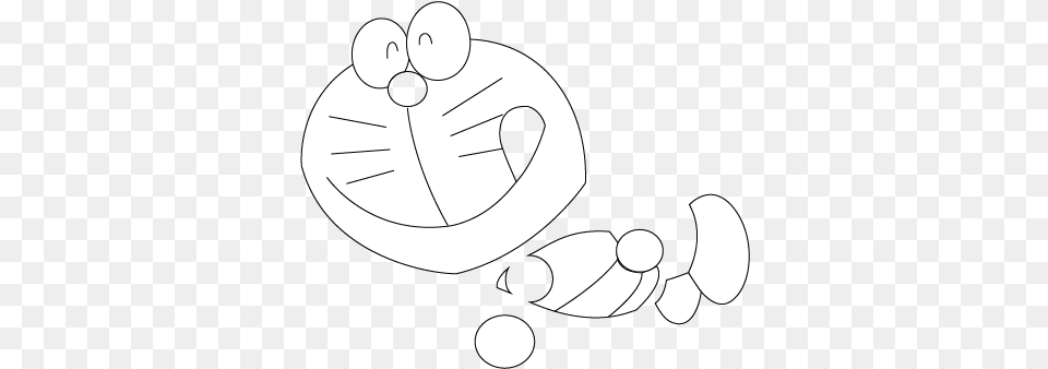 Doraemon Black And White, Stencil, Text Png