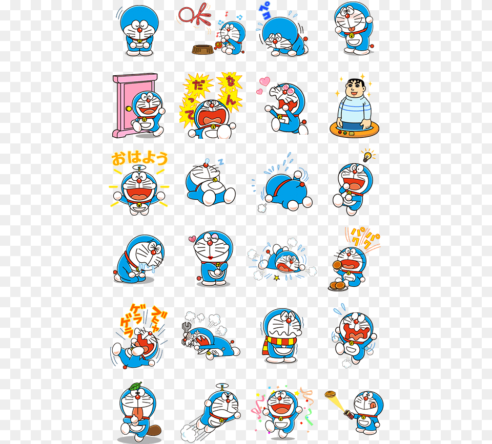Doraemon Cartoon For Sticker, Baby, Person, Face, Head Png Image