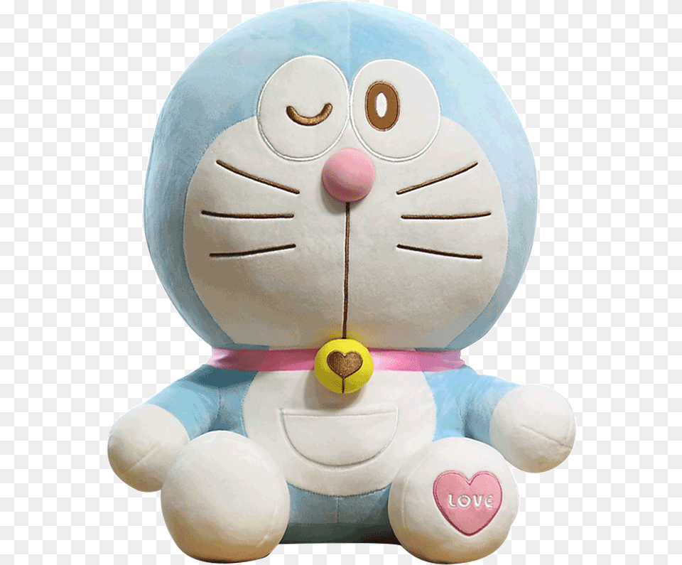 Doraemon Doll Machine Cat Blue Fat Child Pillow Doll Orange And Doraemon, Plush, Toy Free Png Download