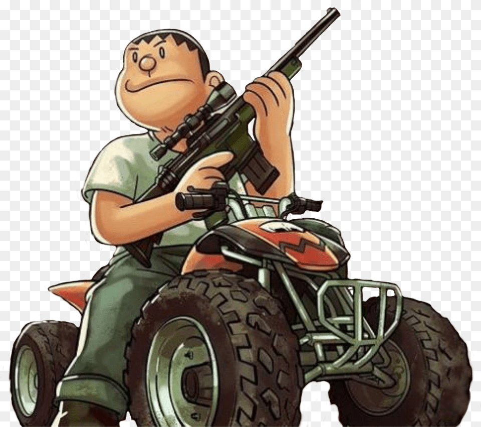 Doraemon Grand Theft Auto, Wheel, Machine, Weapon, Gun Png Image