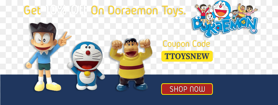 Doraemon Toys Offer Slider Cartoon, Toy, Person, Face, Head Free Png Download
