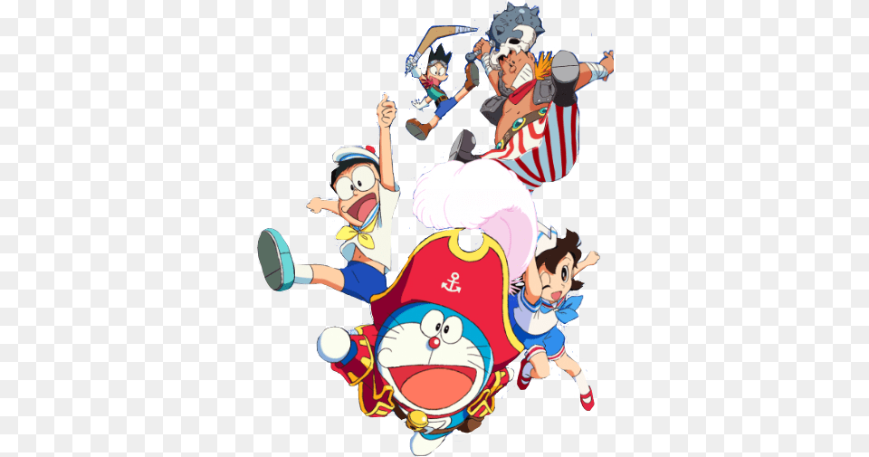 Doraemon Treasure Island, Baby, Person, Book, Comics Free Png
