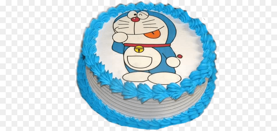 Doremon Flower, Birthday Cake, Cake, Cream, Dessert Png