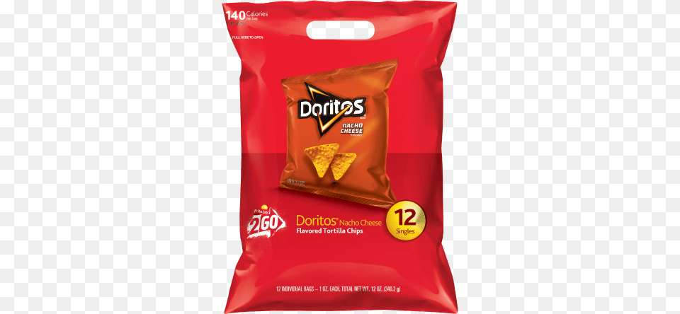 Doritos 12 Pack Doritos Nacho Cheese, Food, Snack, Ketchup, Bread Free Png