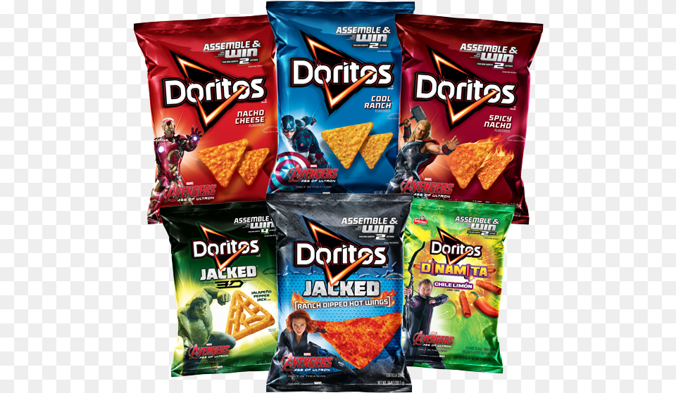 Doritos Captain America, Adult, Snack, Person, Food Free Png Download