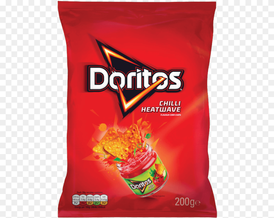 Doritos Chilli Heatwave Flavour Corn Chips 200g Doritos Chilli Heatwave, Advertisement, Can, Food, Tin Png