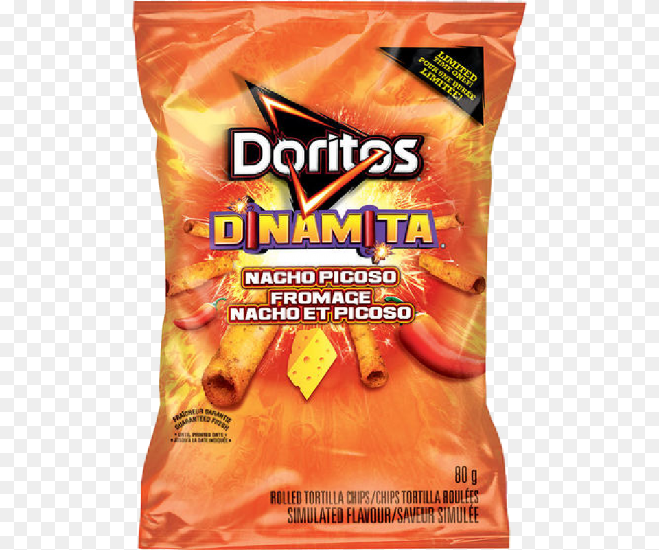 Doritos Dinamita Nacho Picoso, Food, Snack, Ketchup, Bread Png