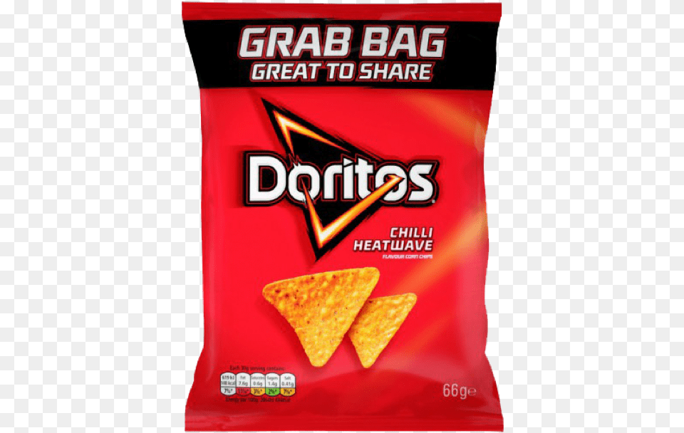 Doritos Doritos Chilli Heatwave Sharing Tortilla Crisps, Bread, Cracker, Food, Snack Png Image