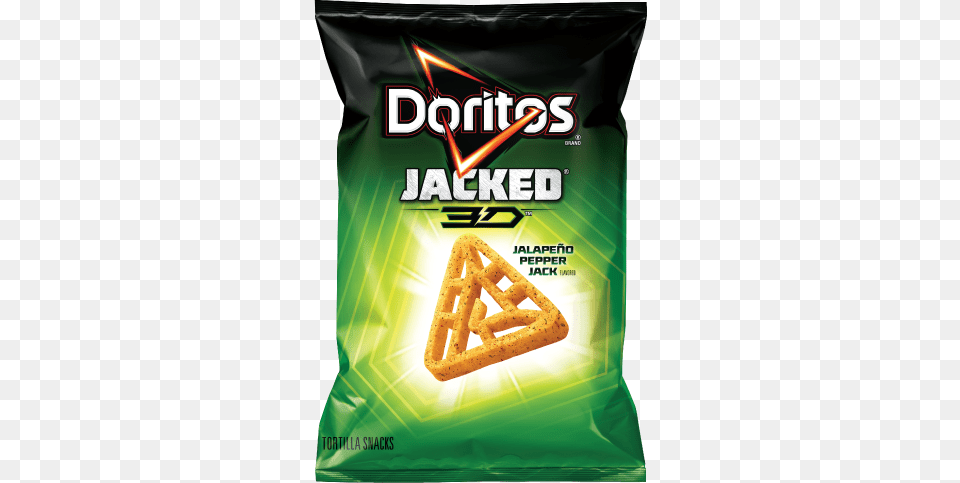 Doritos Jacked 3d Jalapeno Pepper Jack Doritos Jacked 3d, Bread, Cracker, Food, Snack Free Png