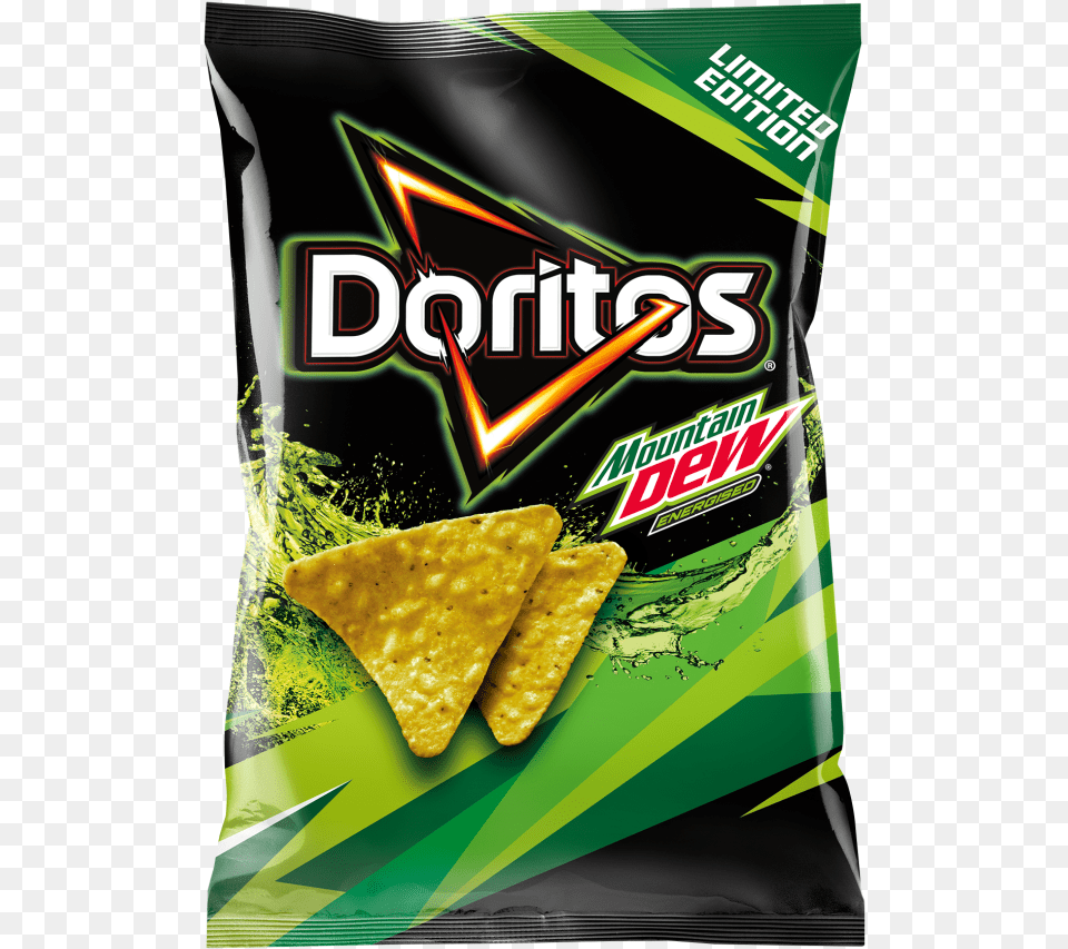 Doritos Mountain Dew Chips, Bread, Cracker, Food, Snack Png Image