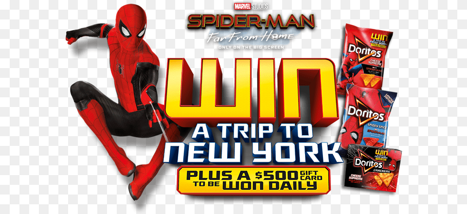 Doritos Spiderman 2 Promotion Doritos, Advertisement, Poster, Person Free Transparent Png