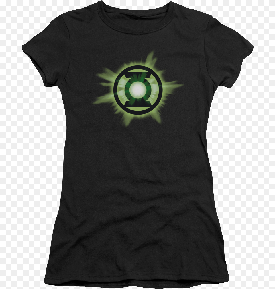 Dorkees Com Green Lantern Green Glow Junior T Green Lantern Corp Green Glow Licensed Dc Comics Adult, Clothing, T-shirt, Person Png Image