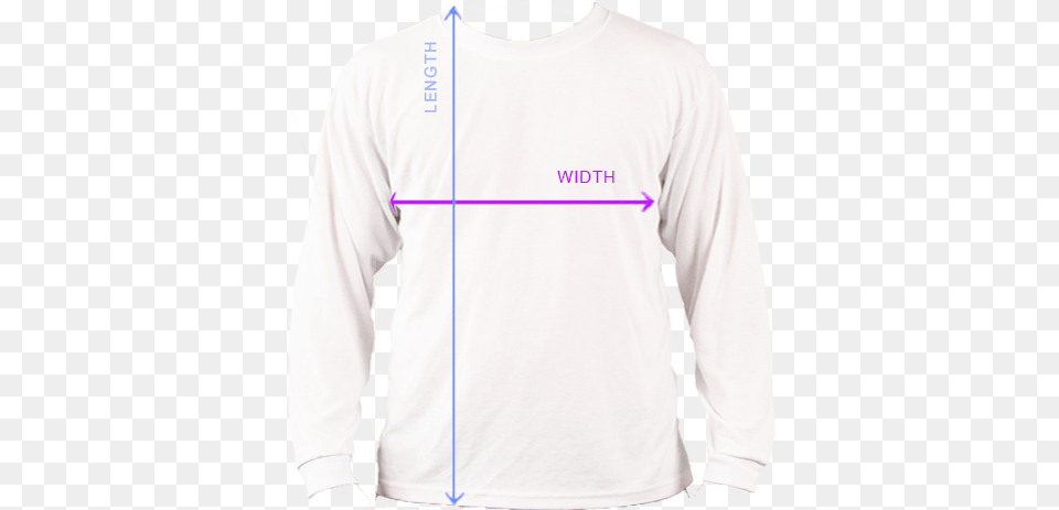 Dorkypop Shirt Measurement Long Sleeved T Shirt, Chart, Clothing, Long Sleeve, Plot Free Png