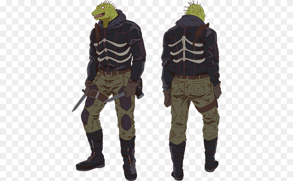 Dorohedoro Tv Anime Character Cayman Dorohedoro, Adult, Male, Man, Person Png