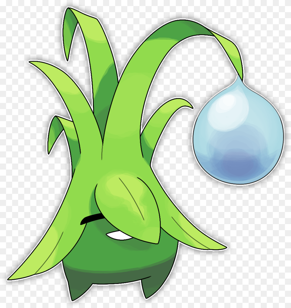 Dororu Grass Blade Fakemon By Smiley Fakemon Water Grass Type Fakemon, Green, Leaf, Plant, Food Free Png Download