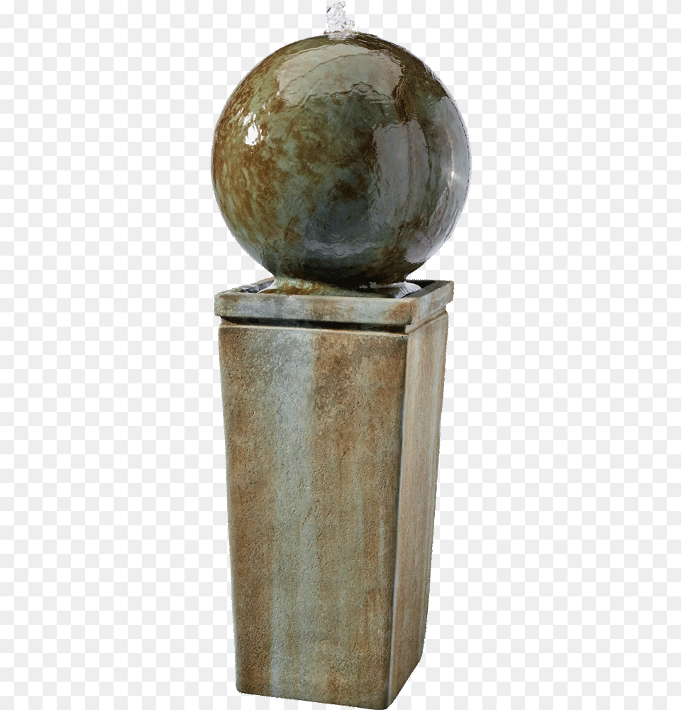 Dorset Cement Sphere Water Fountain Bronze Sculpture, Jar, Pottery, Urn, Art Free Png Download