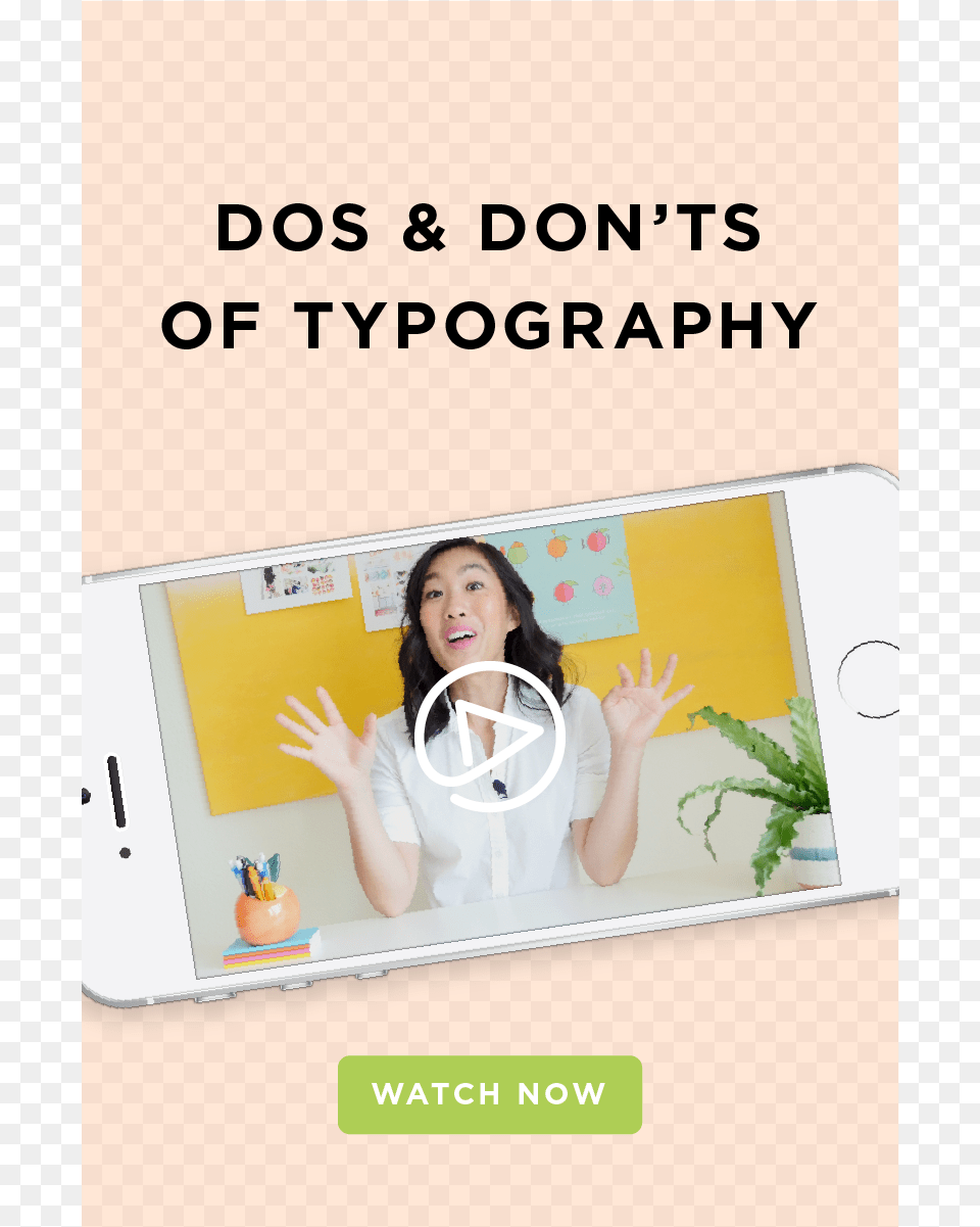 Dos Donts Of Typography Watch Now Village Green, Person, Electronics, Phone, Mobile Phone Png