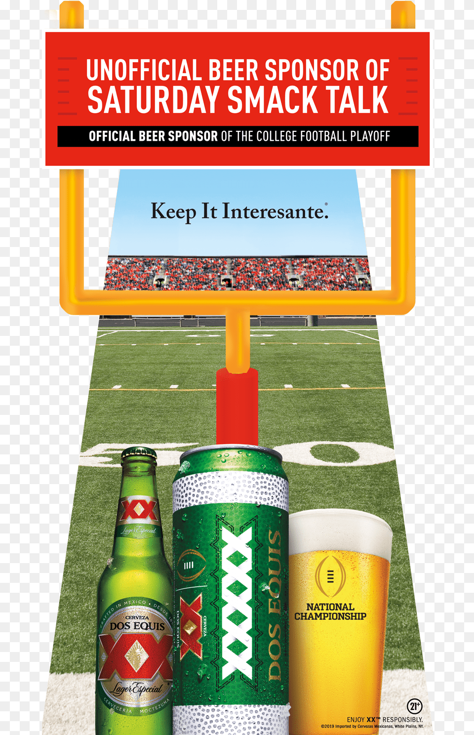 Dos Equis College Football U2014 Allison Babin Logo, Alcohol, Beer, Beverage, Lager Free Png Download