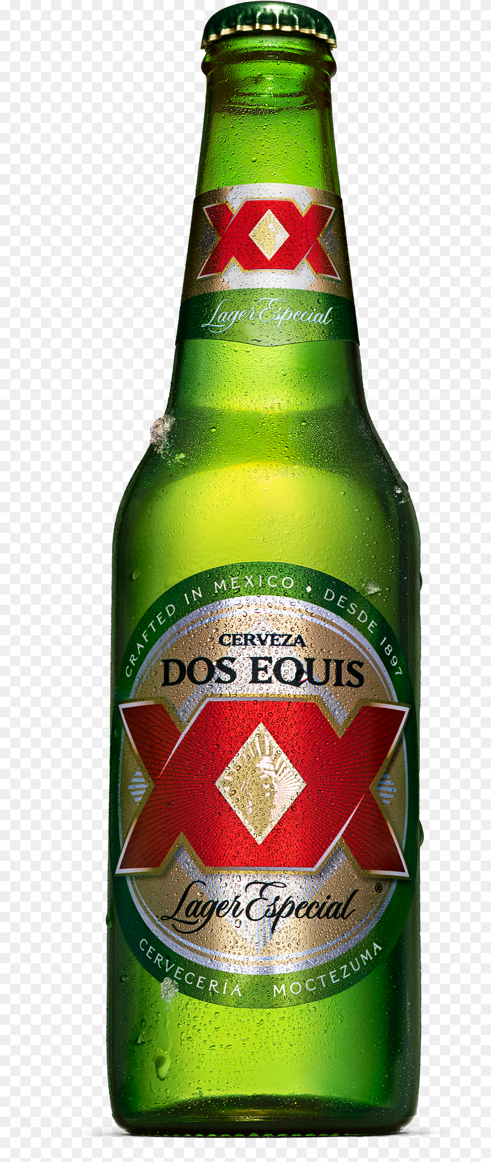 Dos Equis Lager Beer Bottle, Alcohol, Beer Bottle, Beverage, Liquor Png Image