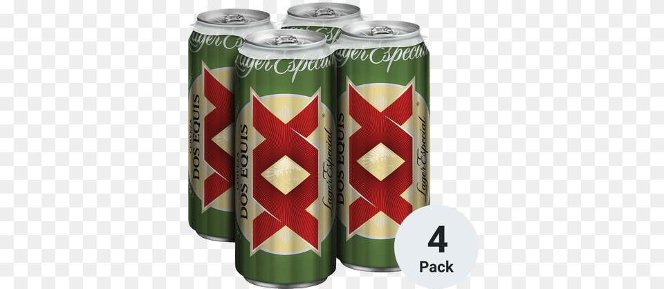 Dos Equis Lager Especial Cylinder, Can, Tin, Beverage Free Png