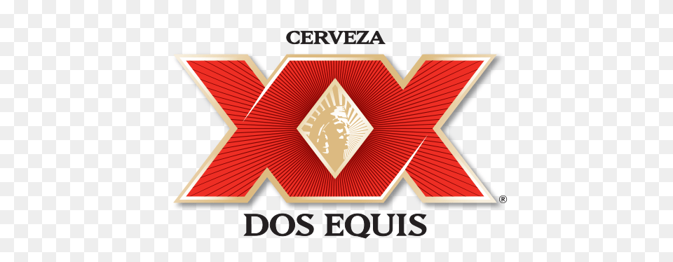 Dos Equis Logo, Emblem, Symbol, Blackboard Free Transparent Png