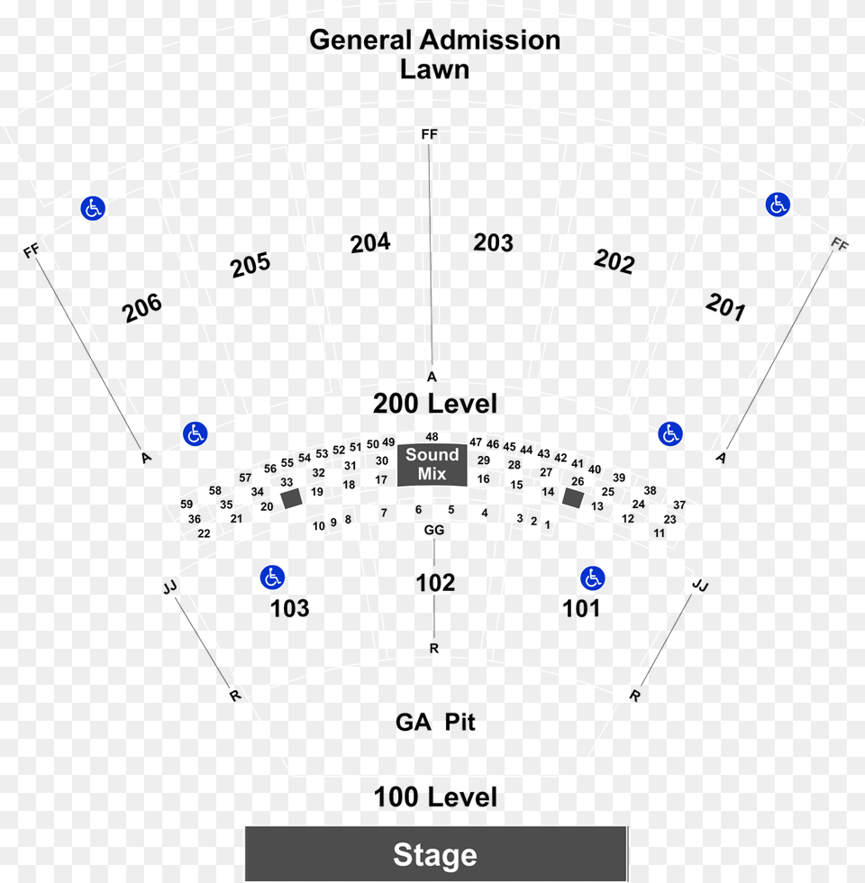 Dos Equis Pavilion Seat Numbers, Cad Diagram, Diagram Png Image