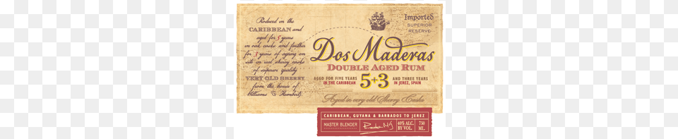 Dos Maderas 5 Beige, Text, White Board, Paper Free Transparent Png