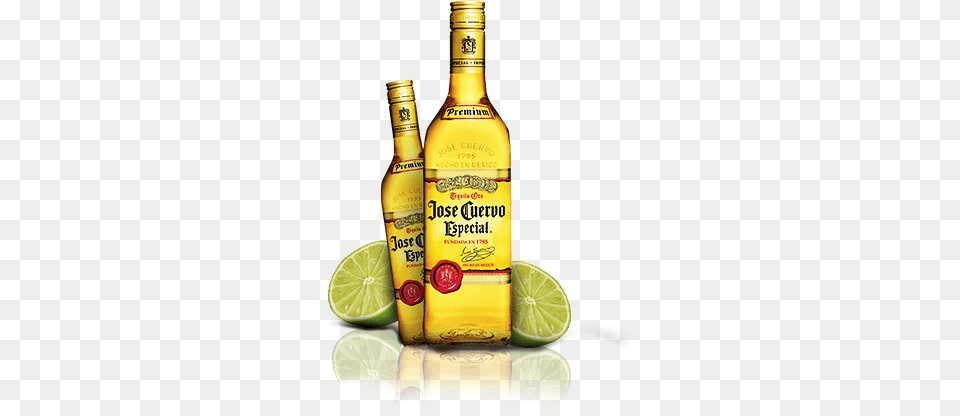 Dose Tequila Jose Cuervo Especial Gold Tequila 175 L Bottle, Alcohol, Produce, Plant, Liquor Free Png