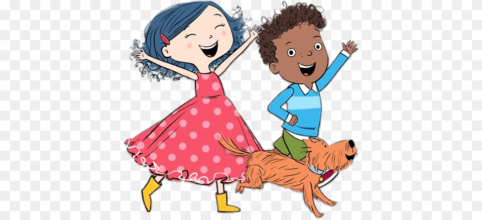 Dot And Her Friend, Book, Comics, Publication, Pattern Free Transparent Png