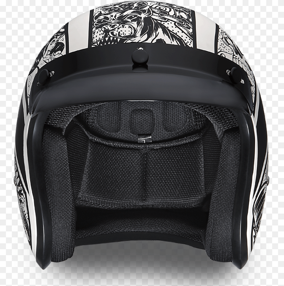 Dot Daytona Cruiser Graffiti Design Open Face Motorcycle Motorcycle Helmet, Crash Helmet Png