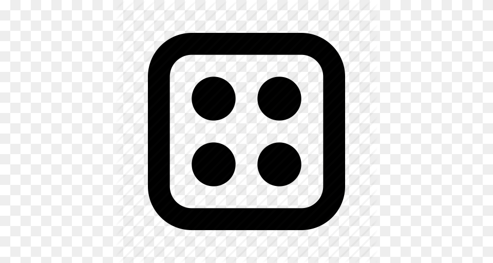 Dot Grid Rounded Square Icon, Game, Dice Free Transparent Png