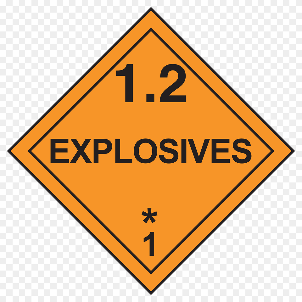 Dot Hazmat Class 12 Clipart, Sign, Symbol, Road Sign Png Image