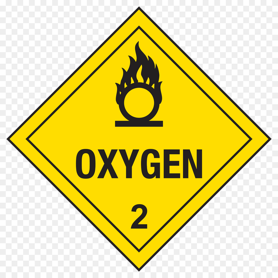 Dot Hazmat Class 22 Alt Clipart, Sign, Symbol, Road Sign Free Png