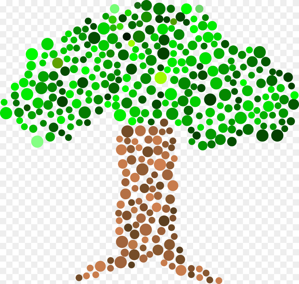 Dot Tree 2 Clip Arts Portable Network Graphics, Green, Plant, Potted Plant, Lighting Free Png