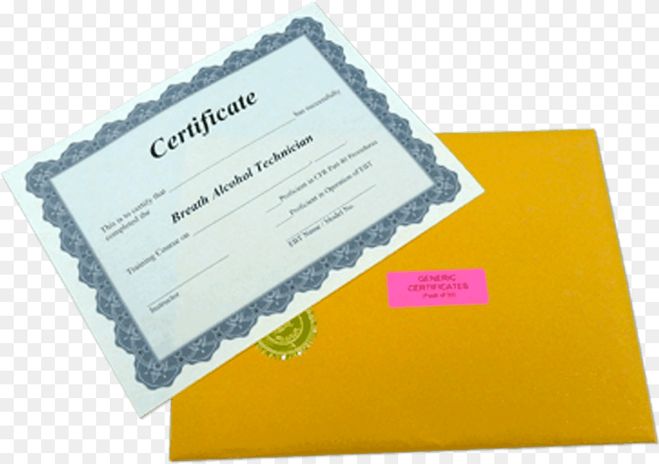 Dot Urine Collector Certificate, Text, Business Card, Paper, Diploma Png